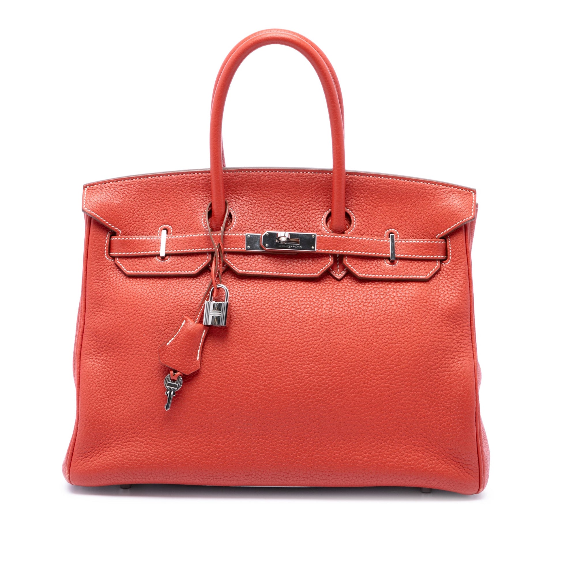Hermès Limited Edition Bicolor Clemence Birkin Retourne 35