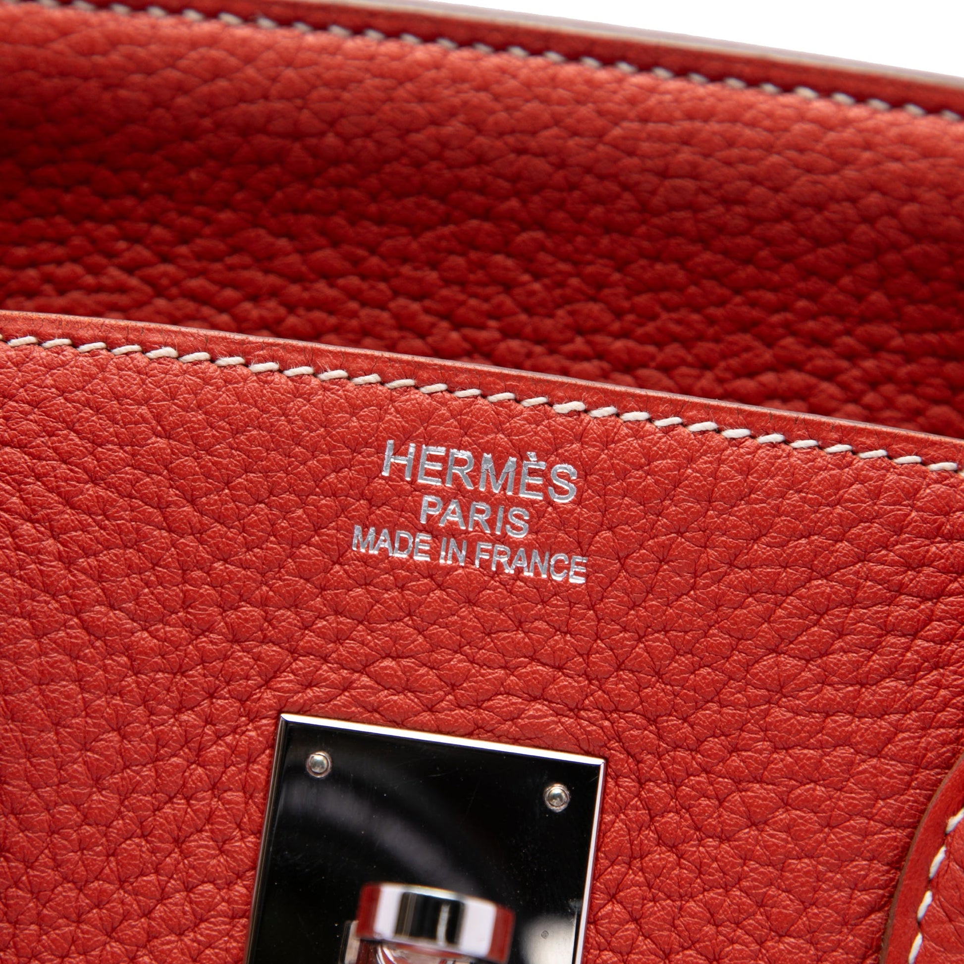Hermès Limited Edition Bicolor Clemence Birkin Retourne 35