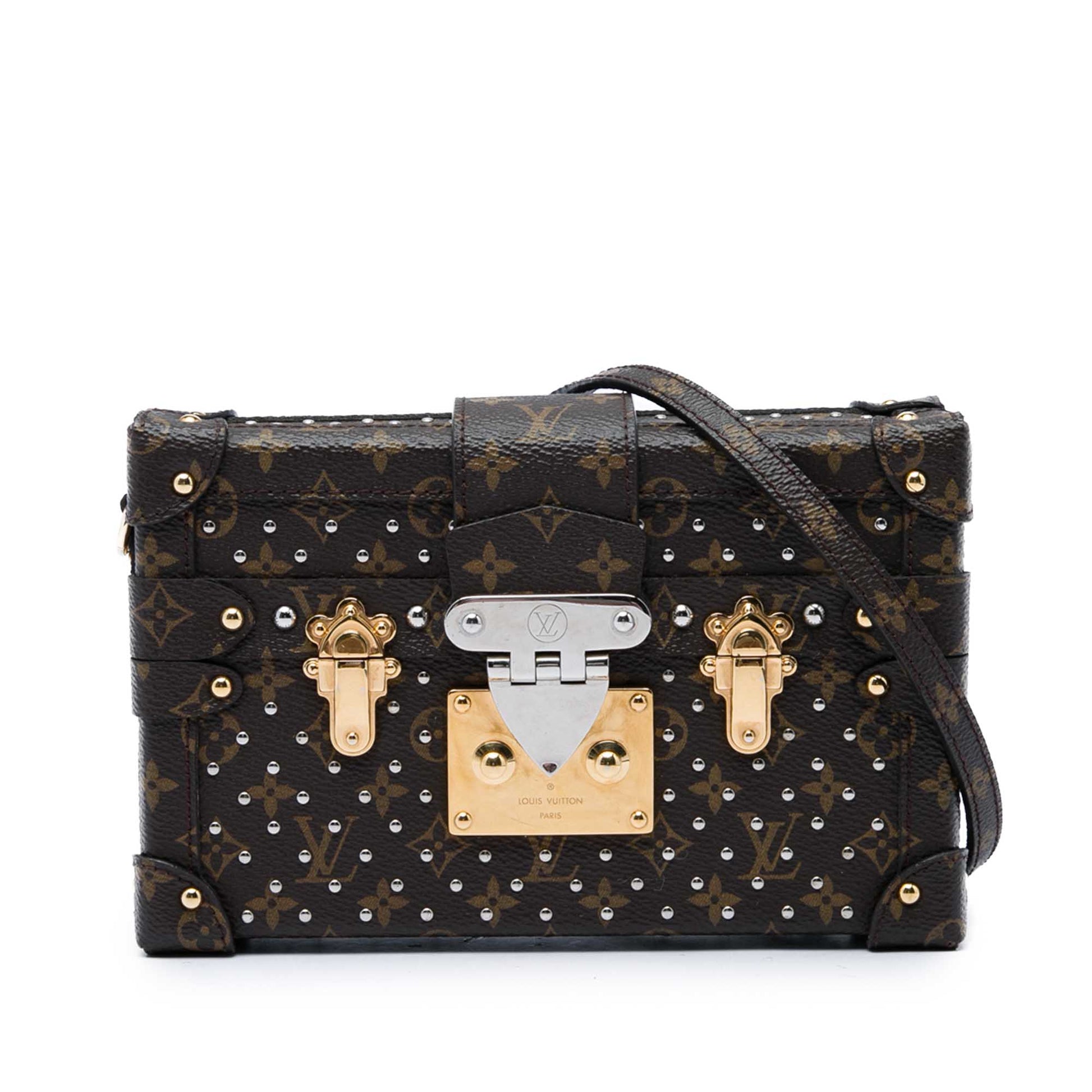 Louis Vuitton Monogram Studded Petite Malle