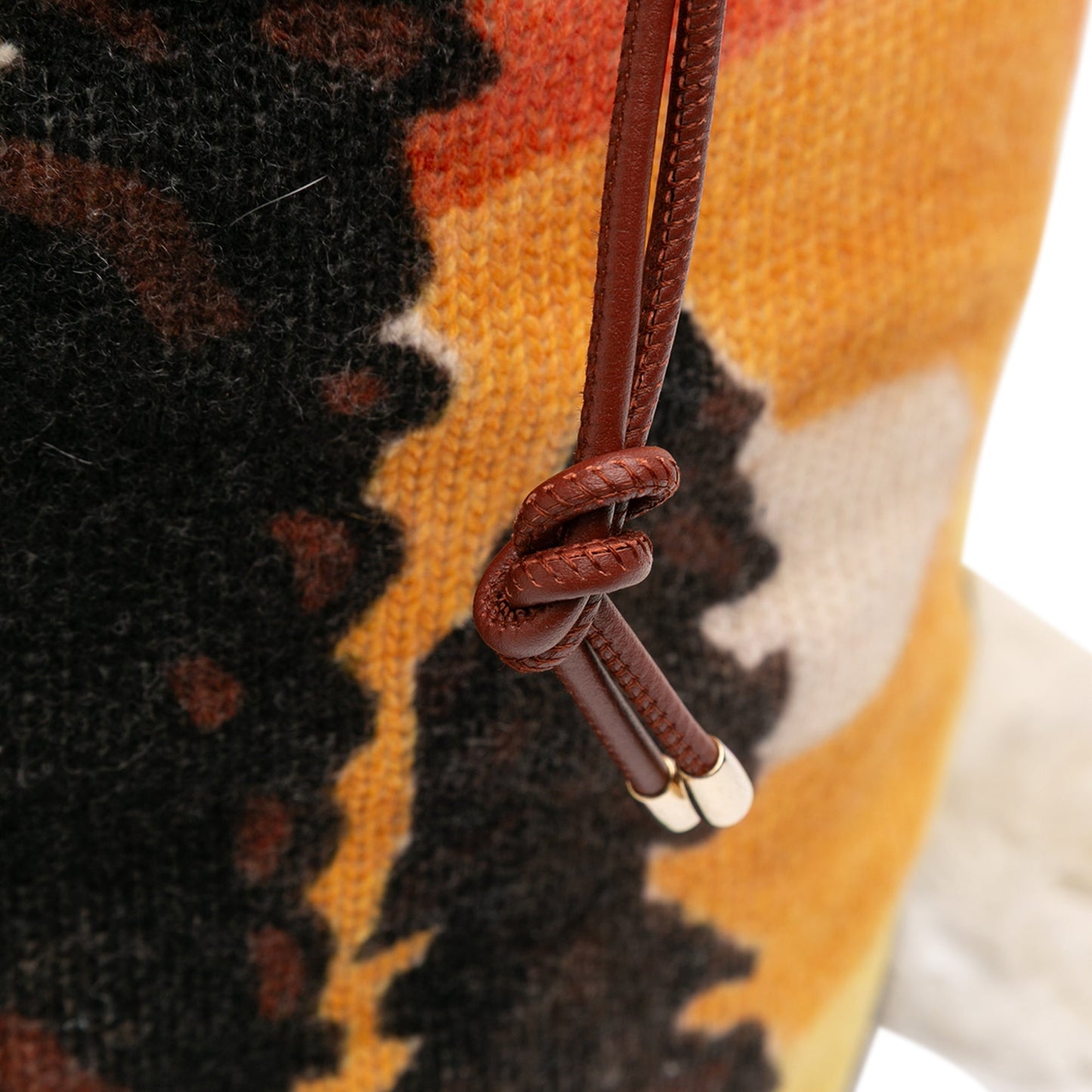 Chloé Printed Knit Jorge Bucket Bag