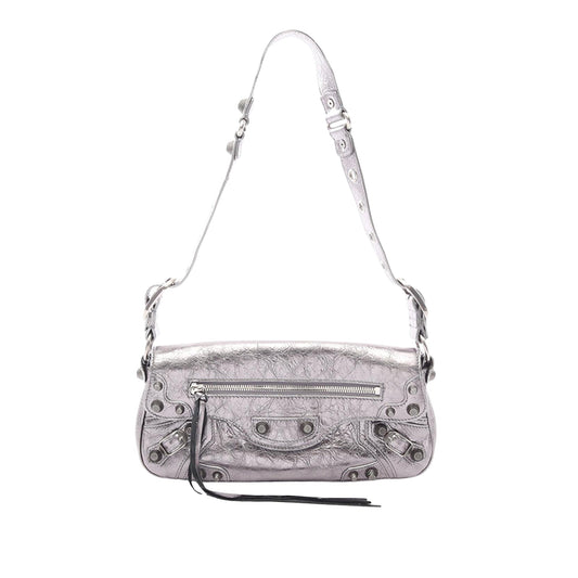 Balenciaga Metallic Lambskin Motocross Le Cagole Sling Crossbody