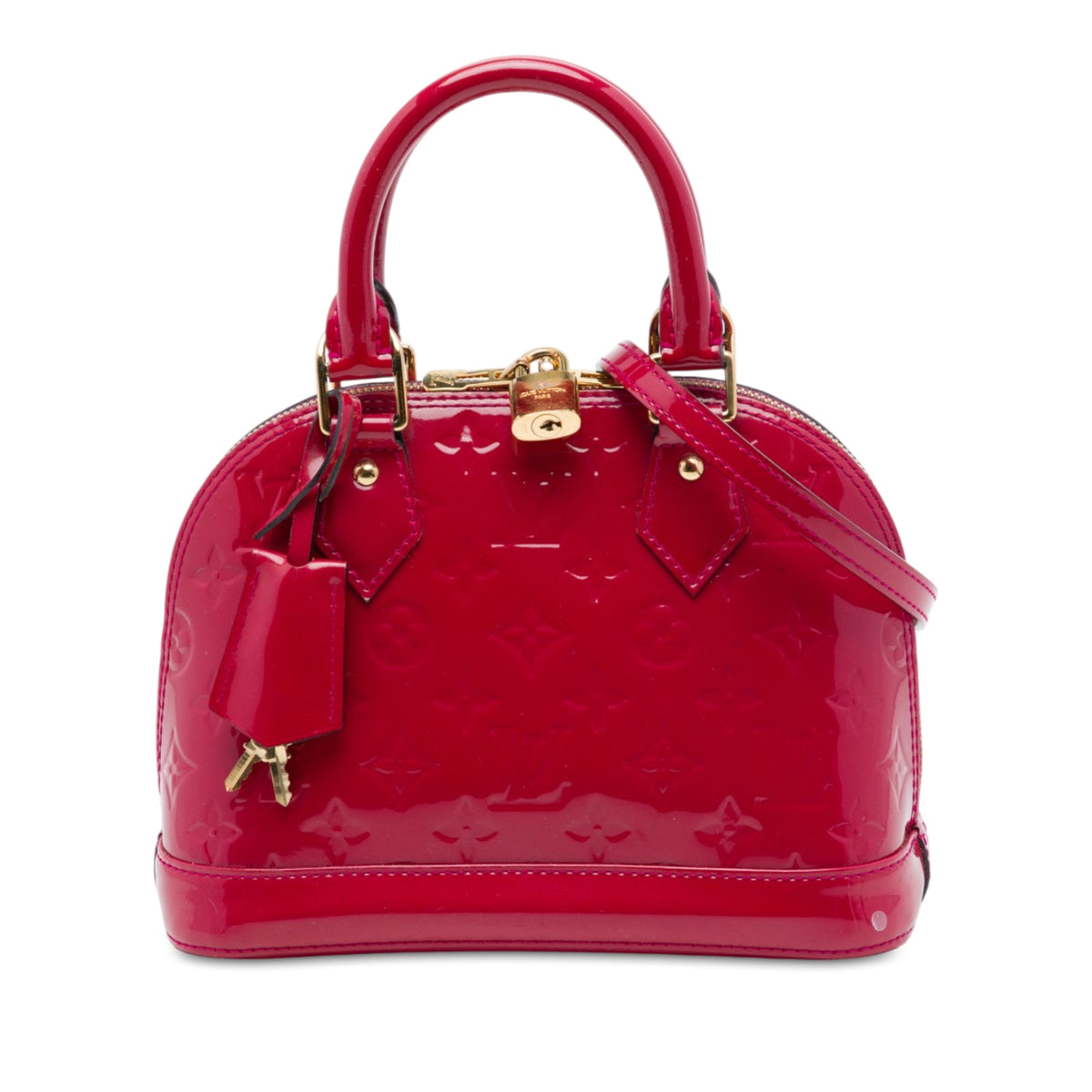 Louis Vuitton Monogram Vernis Alma BB — Pink