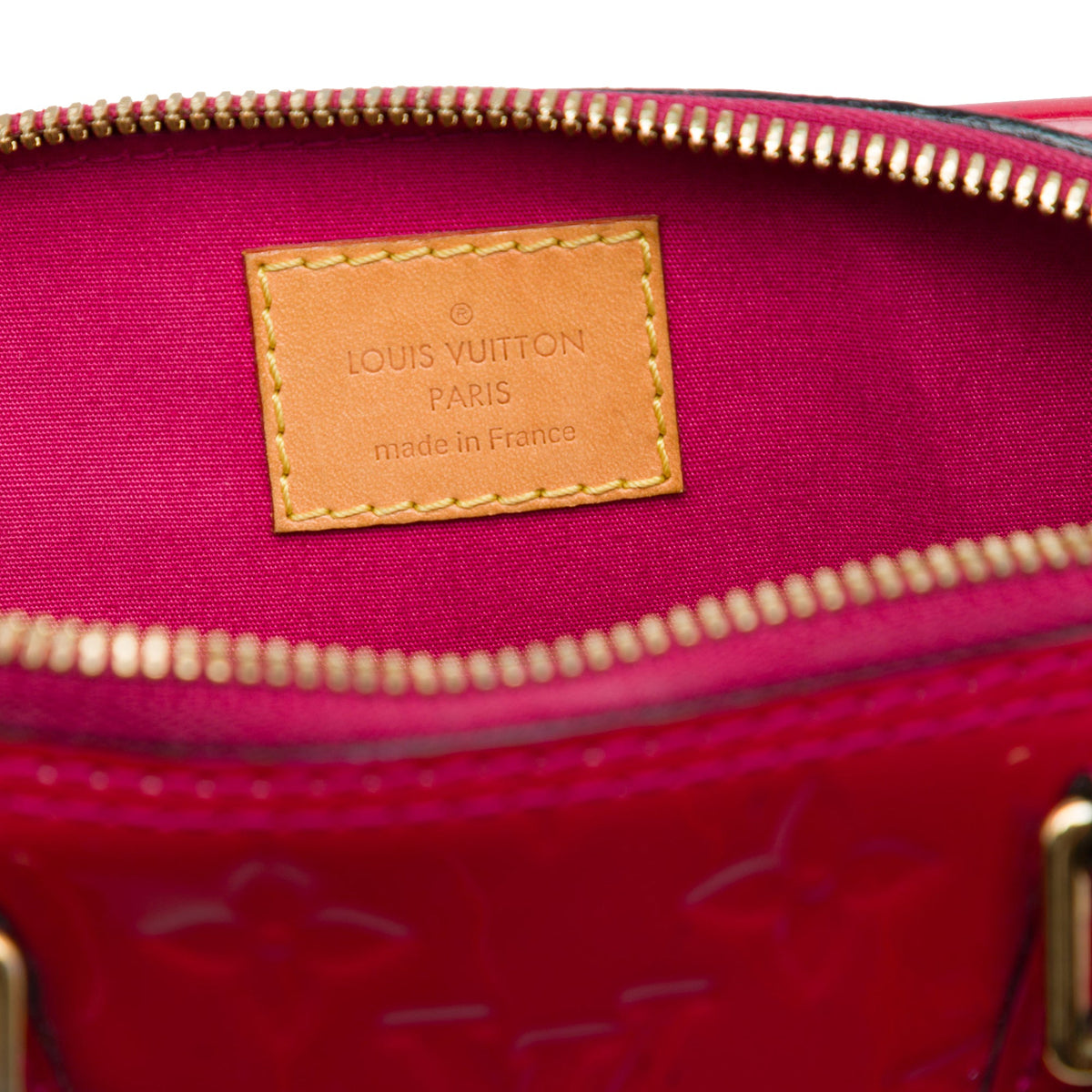 Louis Vuitton Monogram Vernis Alma BB — Pink