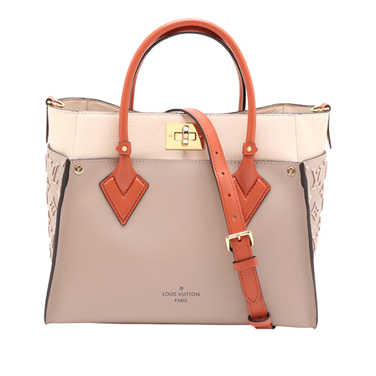 Louis Vuitton Monogram Tuftage On My Side MM — Beige