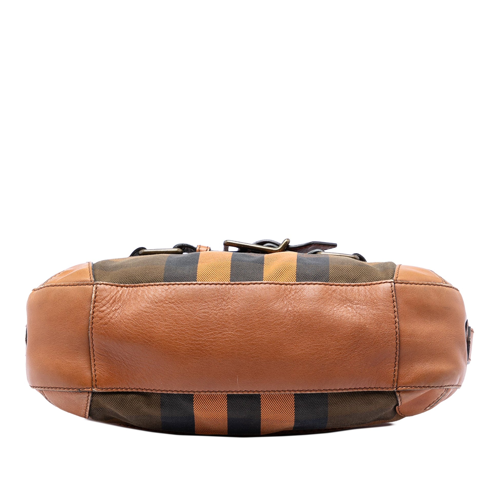 Burberry Mega Check Canvas and Leather Belted Crossbody