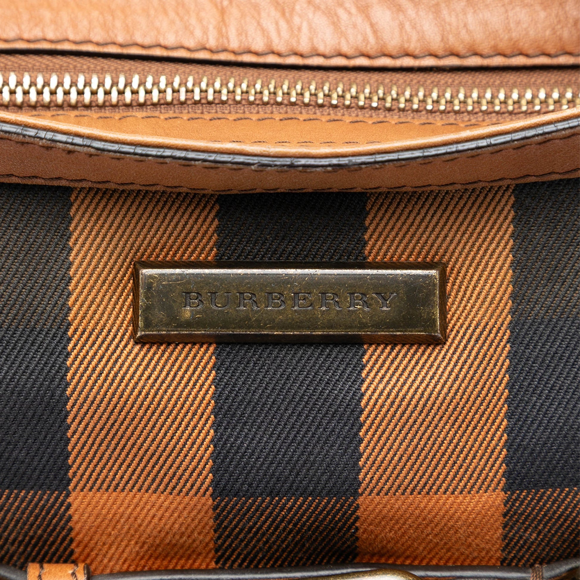 Burberry Mega Check Canvas and Leather Belted Crossbody