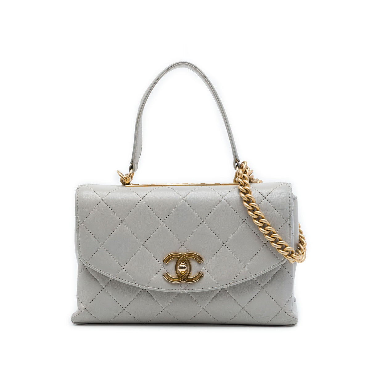 Chanel Medium Lambskin Trendy Spirit Top Handle Bag