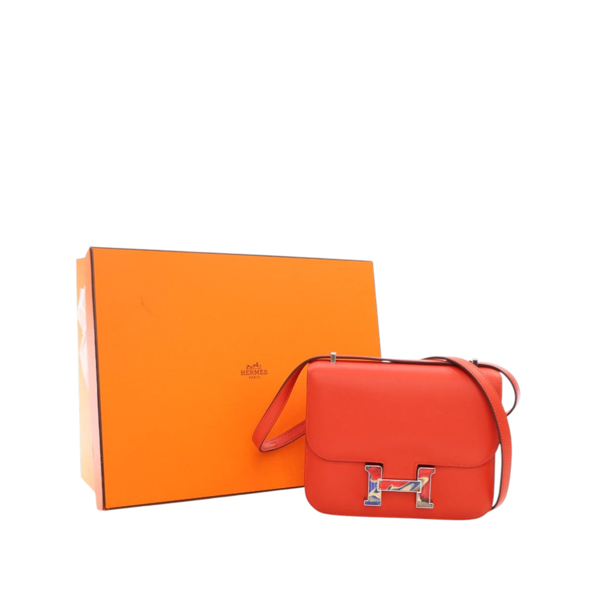 Hermès Mini Swift Marble Constance 18