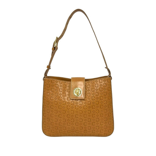Celine CELINE C Macadam Blazon Triomphe Shoulder Bag leather Brown 41460