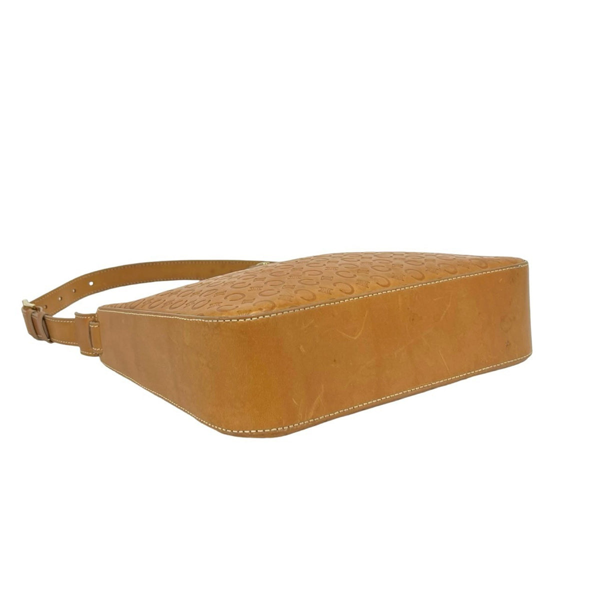 Celine CELINE C Macadam Blazon Triomphe Shoulder Bag leather Brown 41460