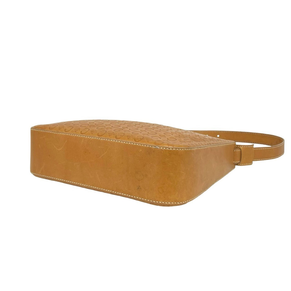 Celine CELINE C Macadam Blazon Triomphe Shoulder Bag leather Brown 41460