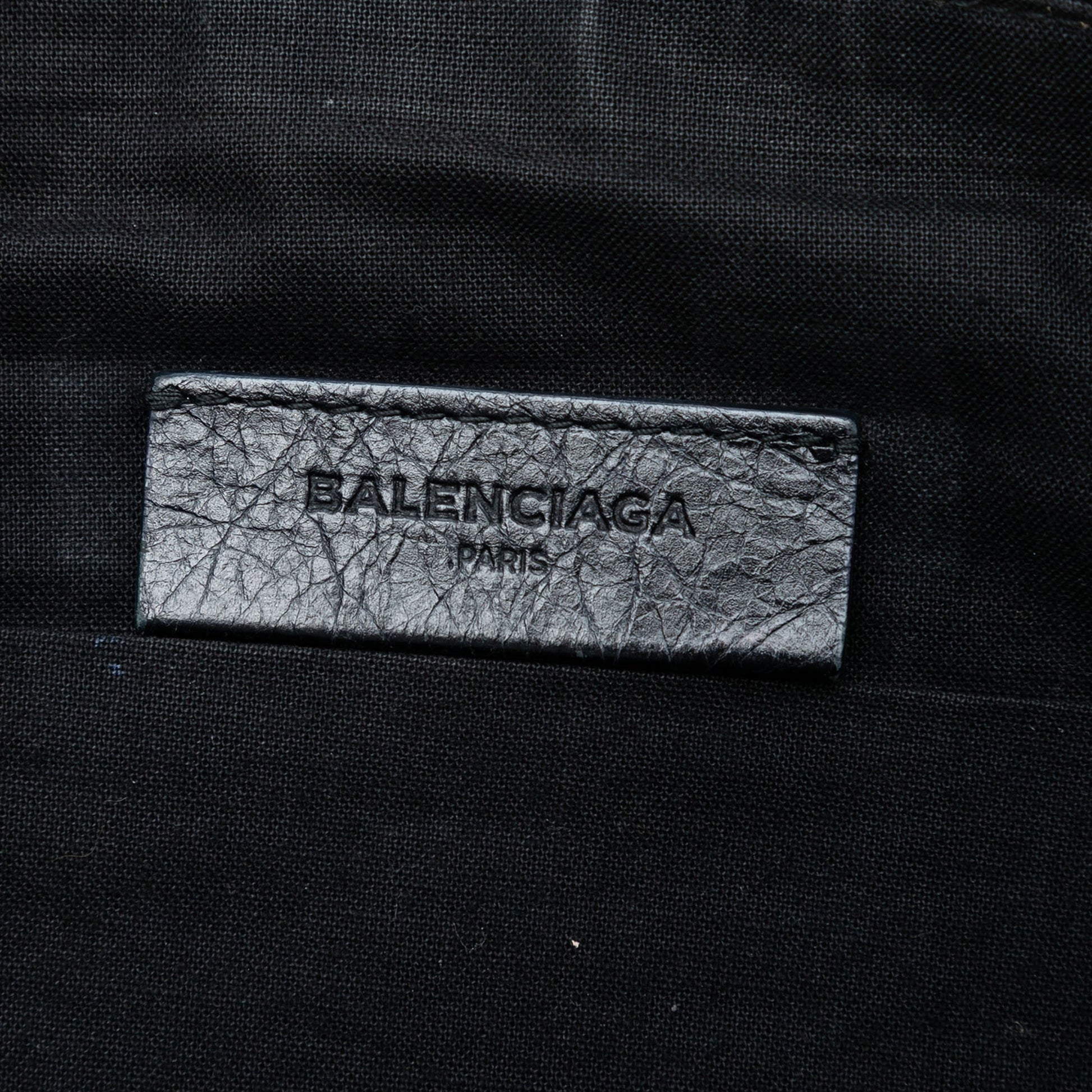 Balenciaga Lambskin Motocross Giant 12 Zip Around Flat Clutch
