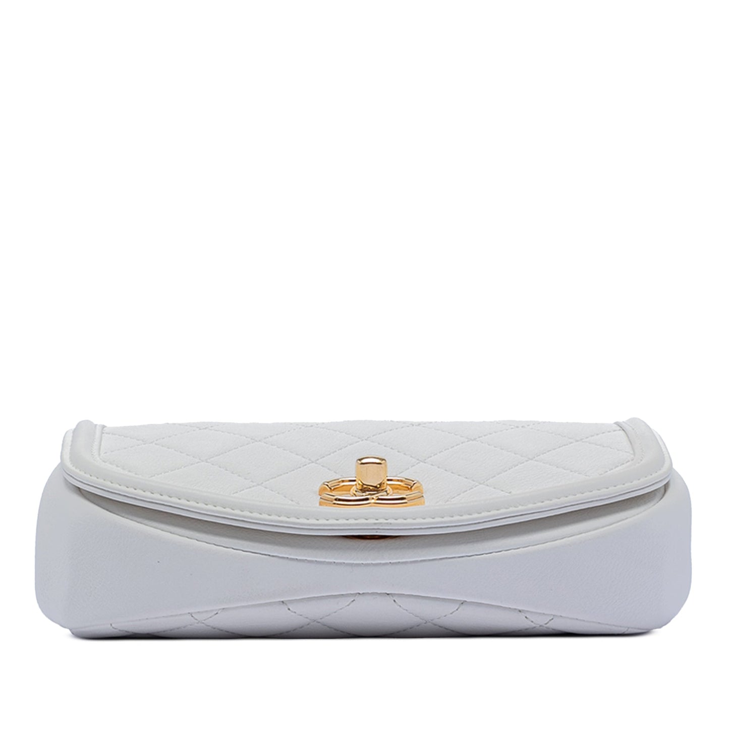 Chanel Small Quilted Calfskin Underline Saddle Flap