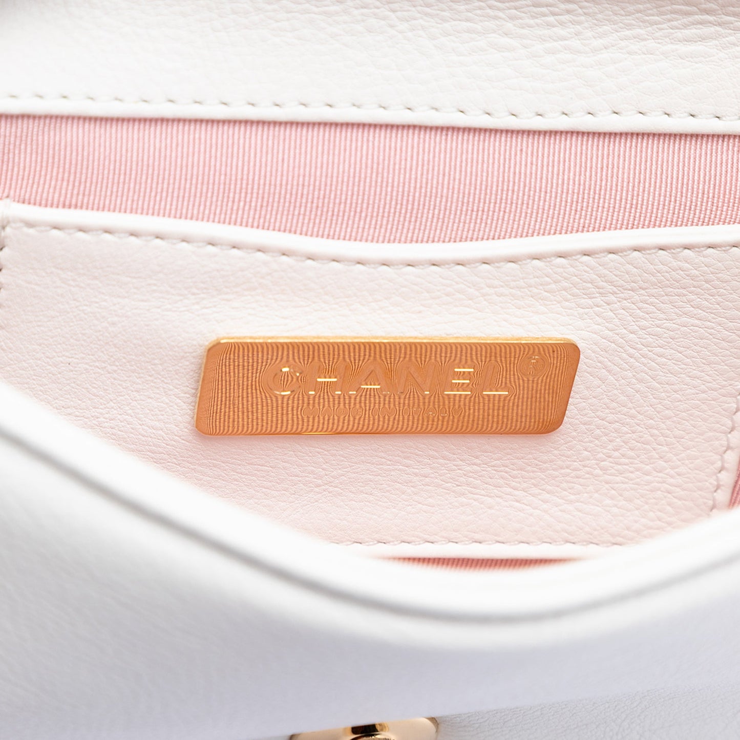 Chanel Small Quilted Calfskin Underline Saddle Flap
