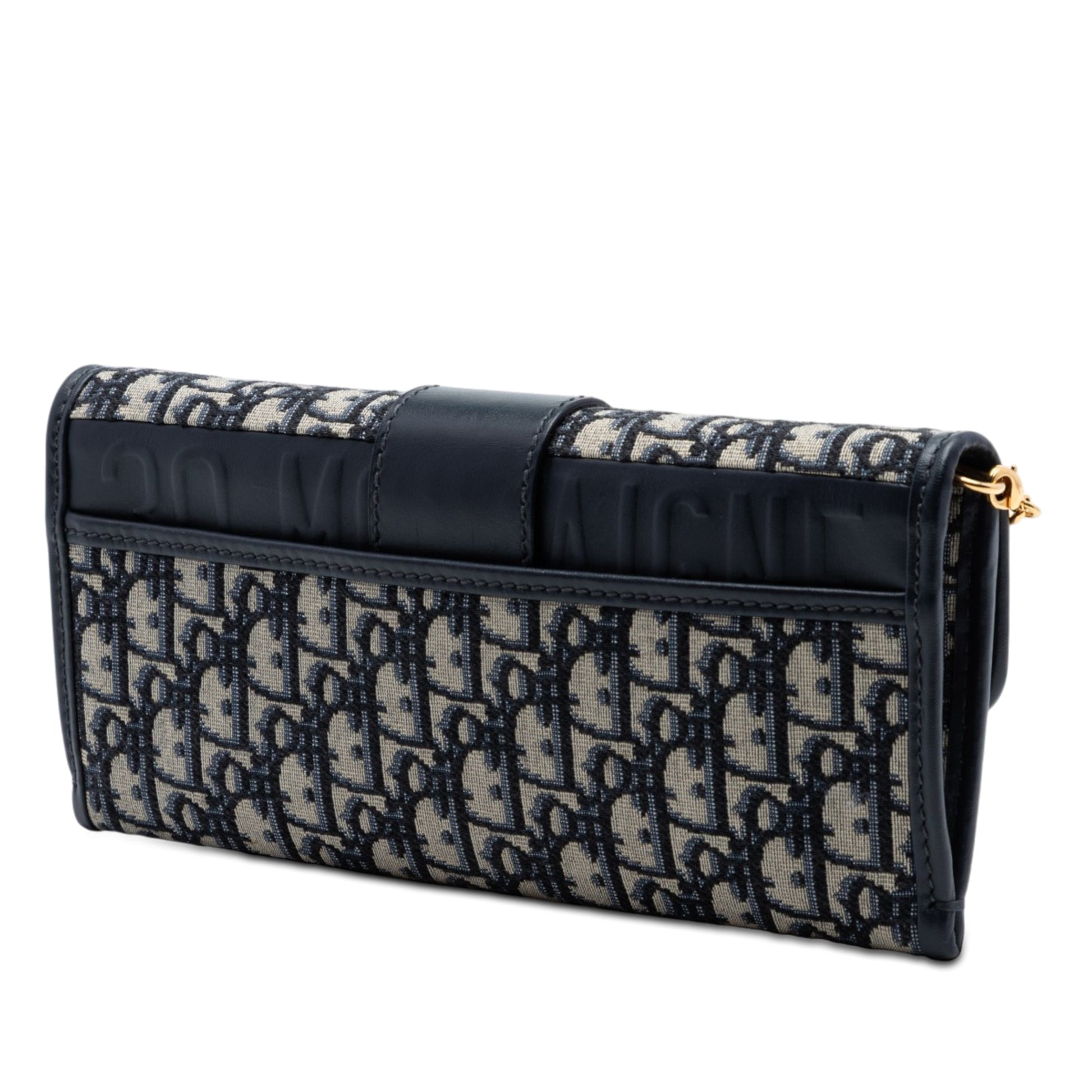 Dior Oblique Canvas 30 Montaigne Clutch With Chain