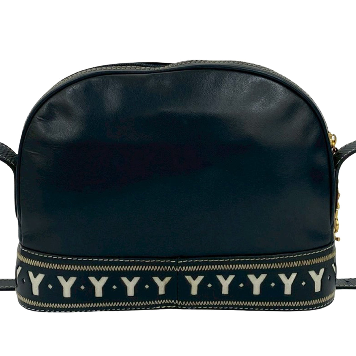 Saint Laurent Leather Y Cutout Crossbody
