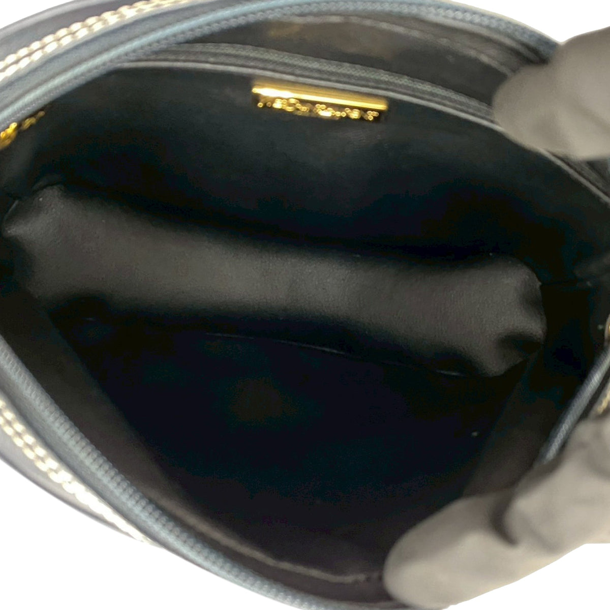 Saint Laurent Leather Y Cutout Crossbody