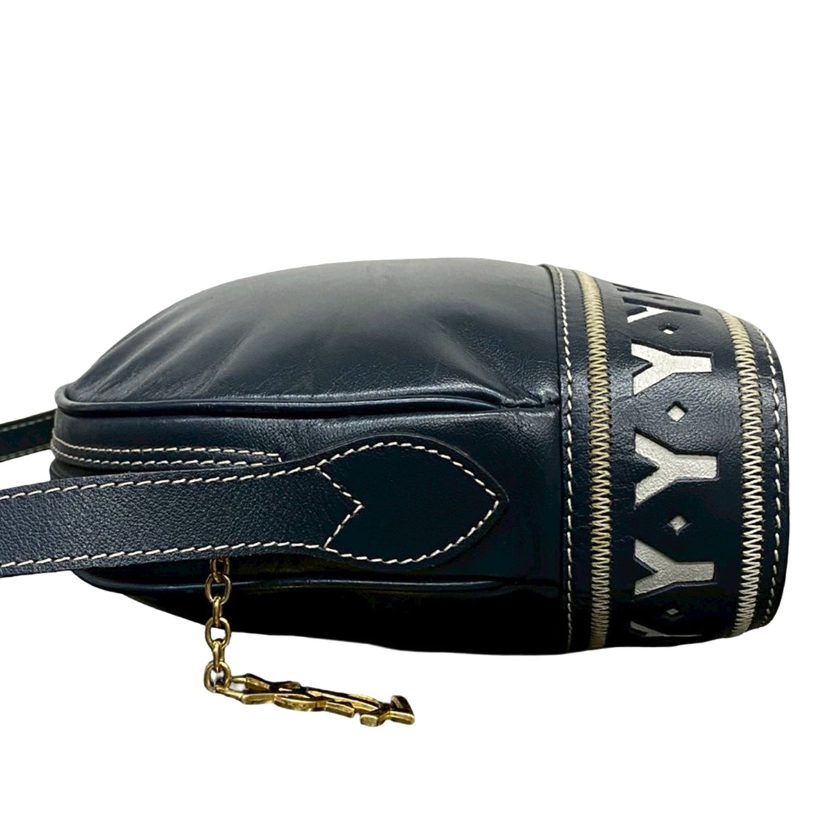 Saint Laurent Leather Y Cutout Crossbody
