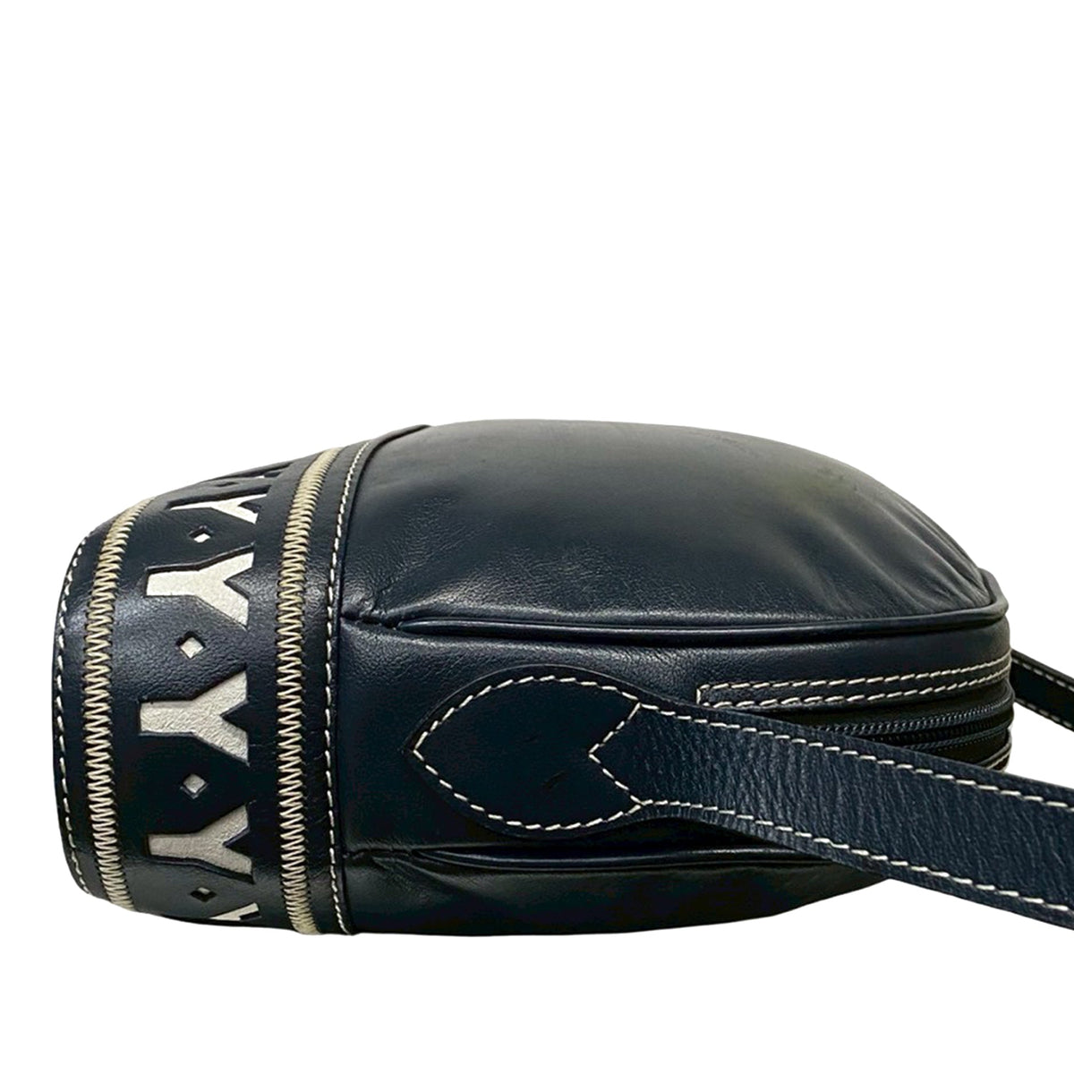 Saint Laurent Leather Y Cutout Crossbody