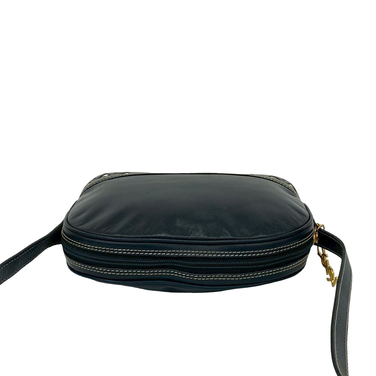 Saint Laurent Leather Y Cutout Crossbody