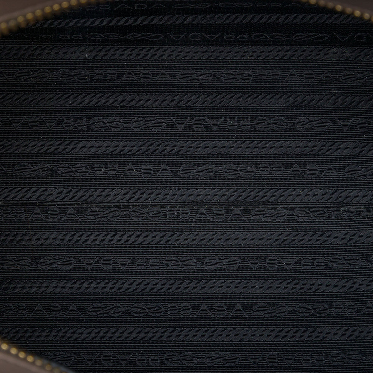 Prada Bicolor Soft Calf Trimmed Saffiano Satchel — Brown
