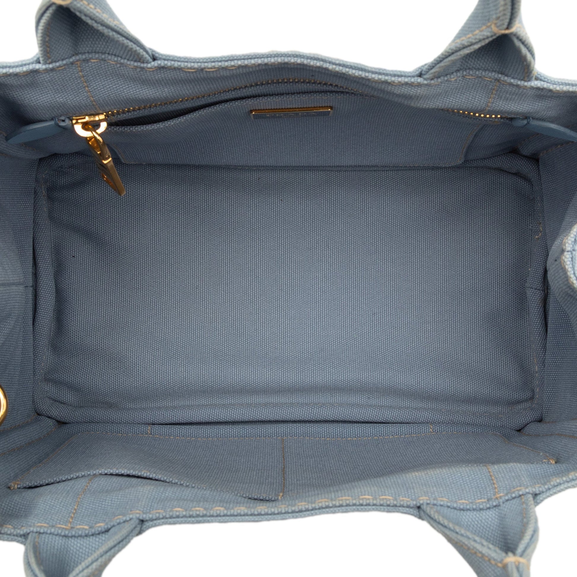 Prada Small Canvas Canapa Logo Satchel
