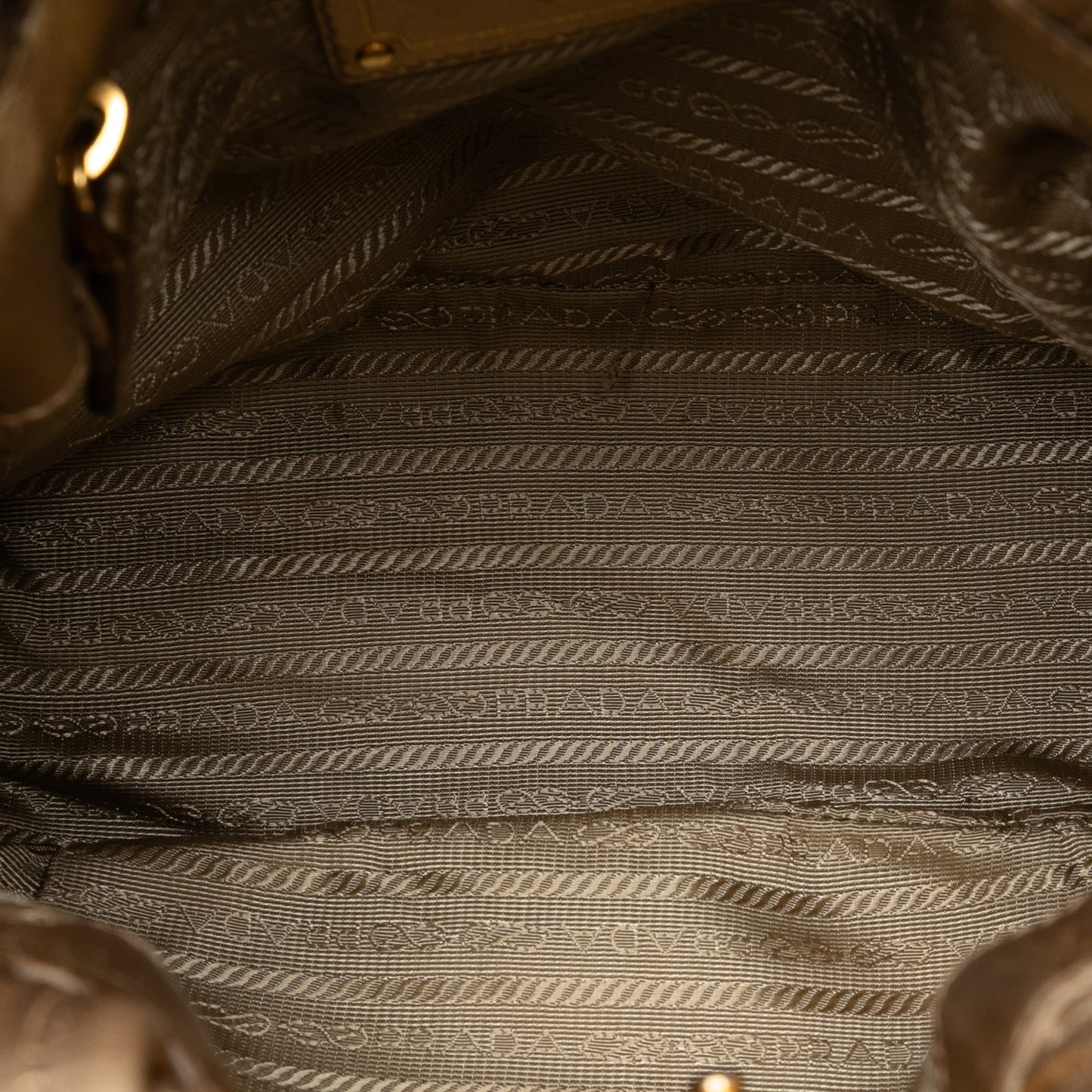 Prada Metallic Nappa Antique Bow Satchel