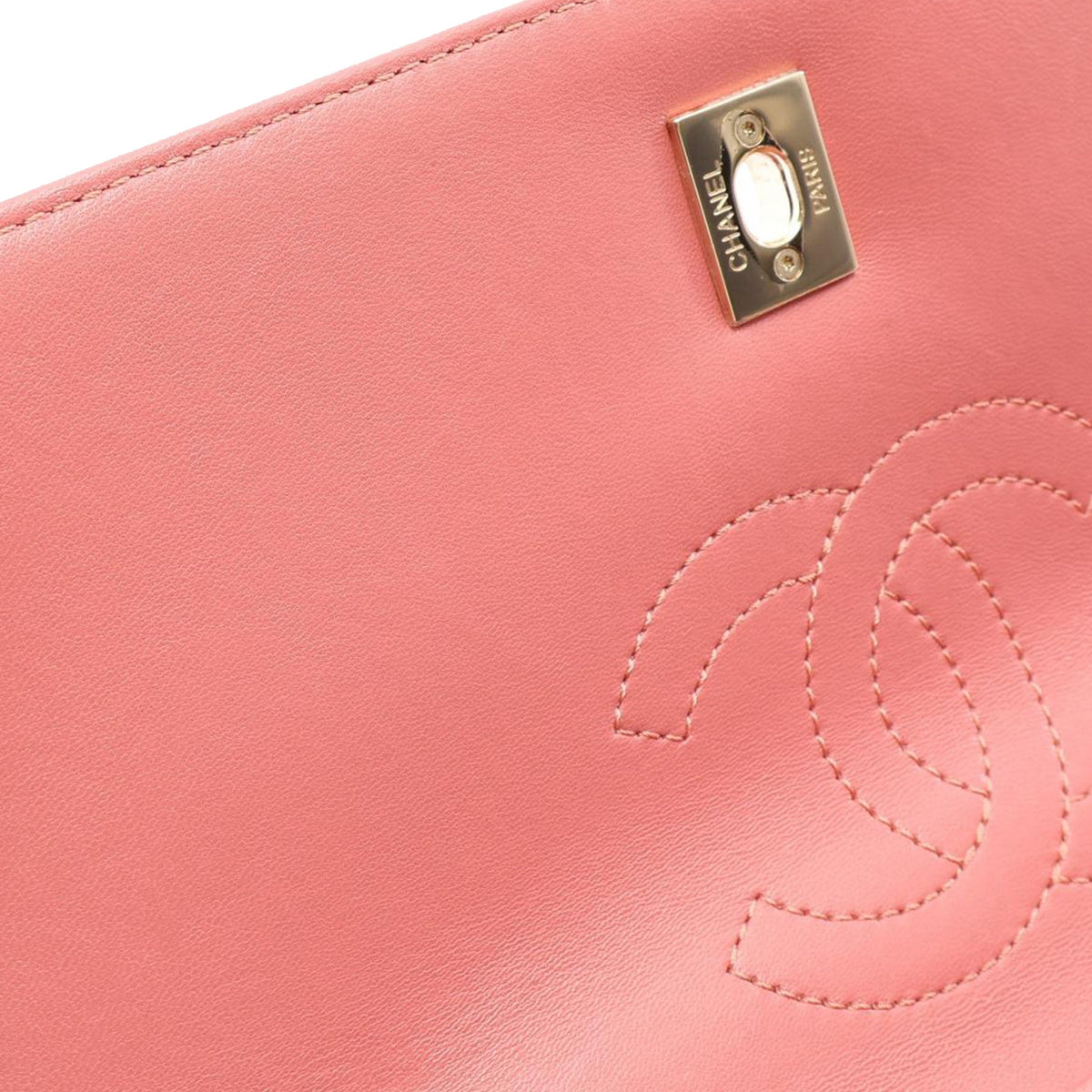 Chanel Chevron Lambskin Trendy CC Flap — Pink