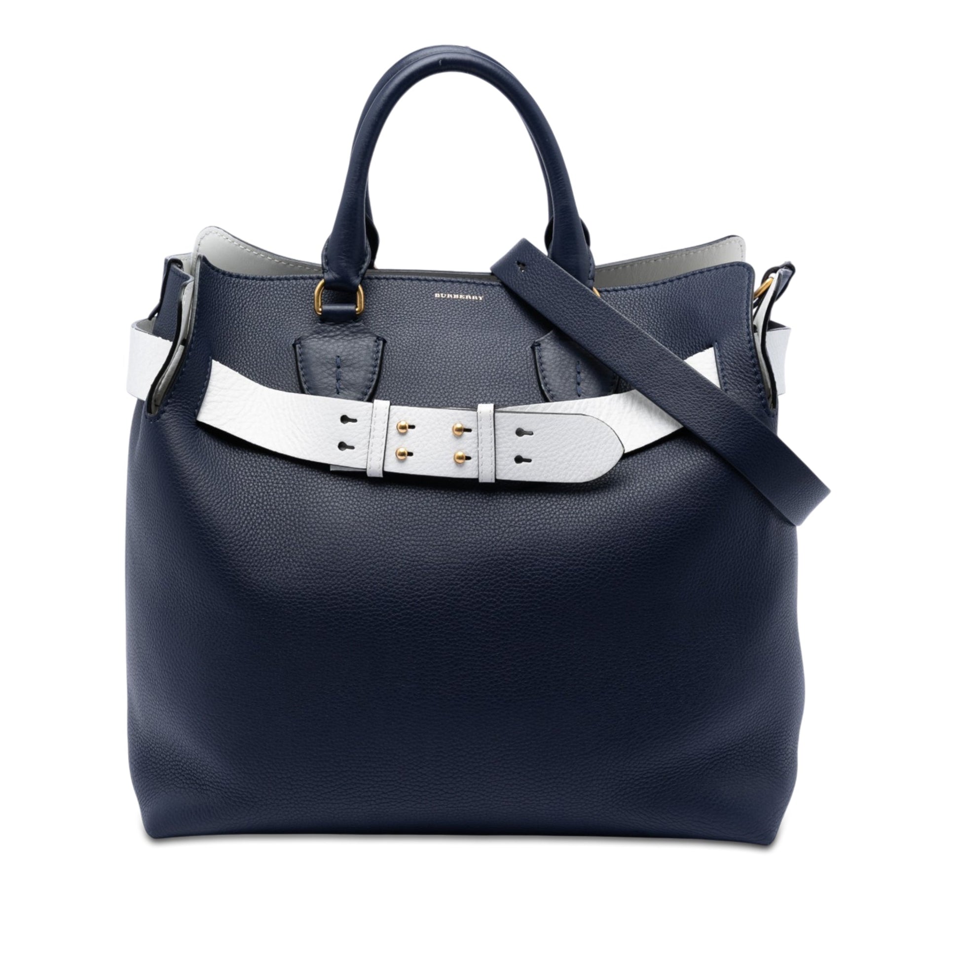 Burberry Large Bicolor Leather Belt Bag