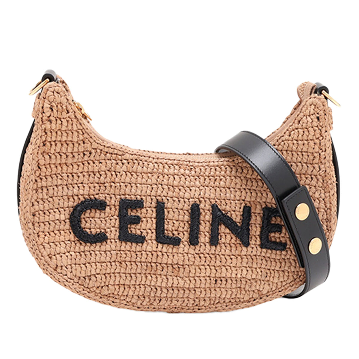 Celine Medium Raffia Ava Shoulder Bag