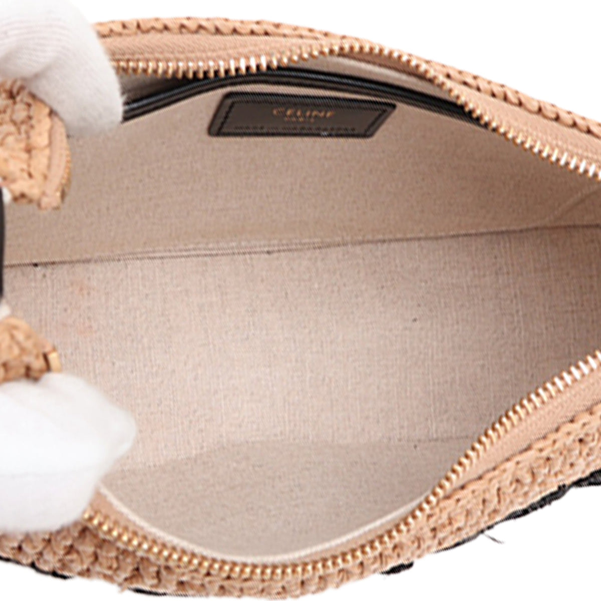Celine Medium Raffia Ava Shoulder Bag
