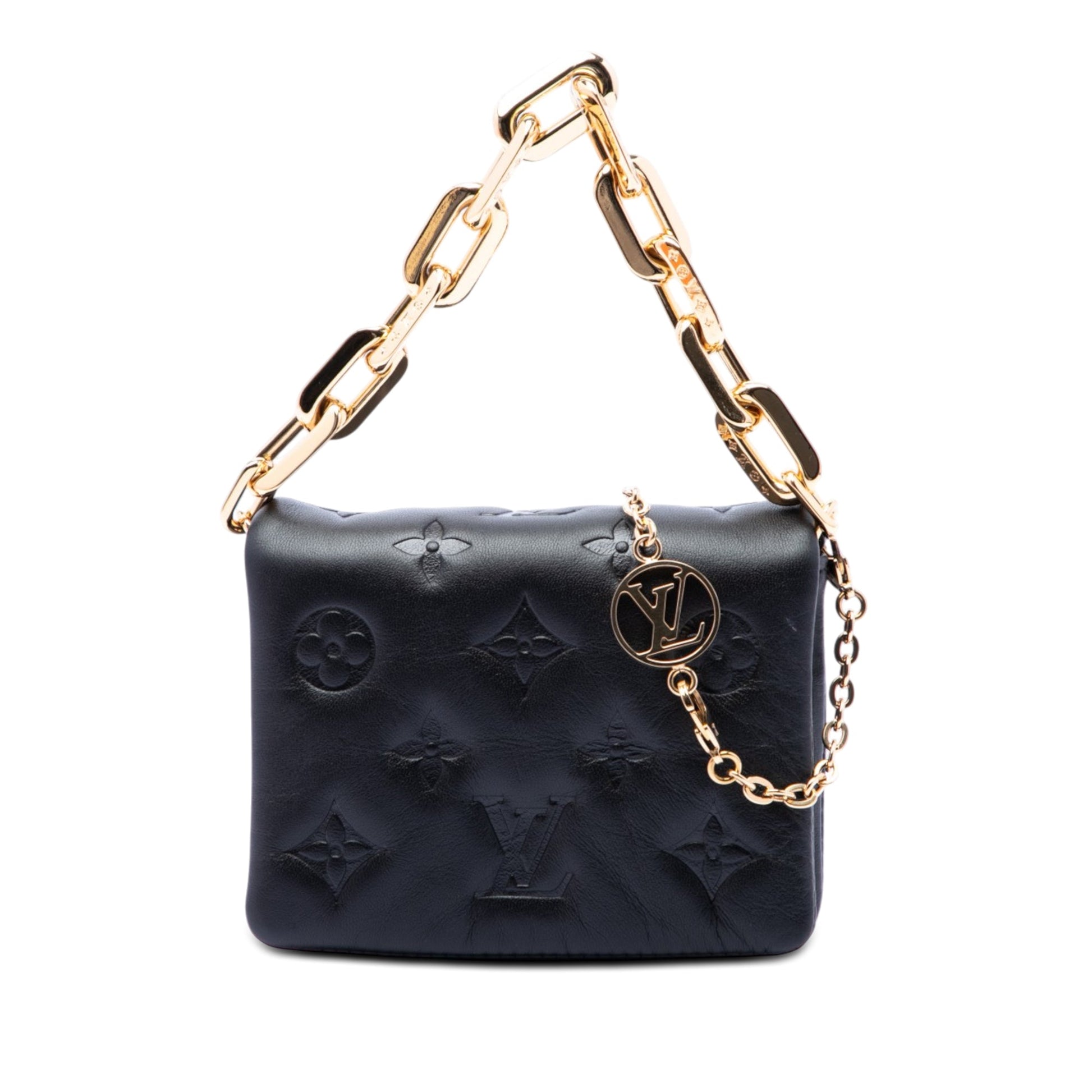 Louis Vuitton Monogram Embossed Puffy Lambskin Coussin Belt Bag