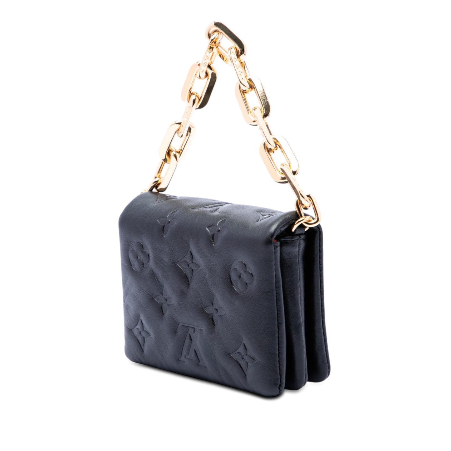 Louis Vuitton Monogram Embossed Puffy Lambskin Coussin Belt Bag