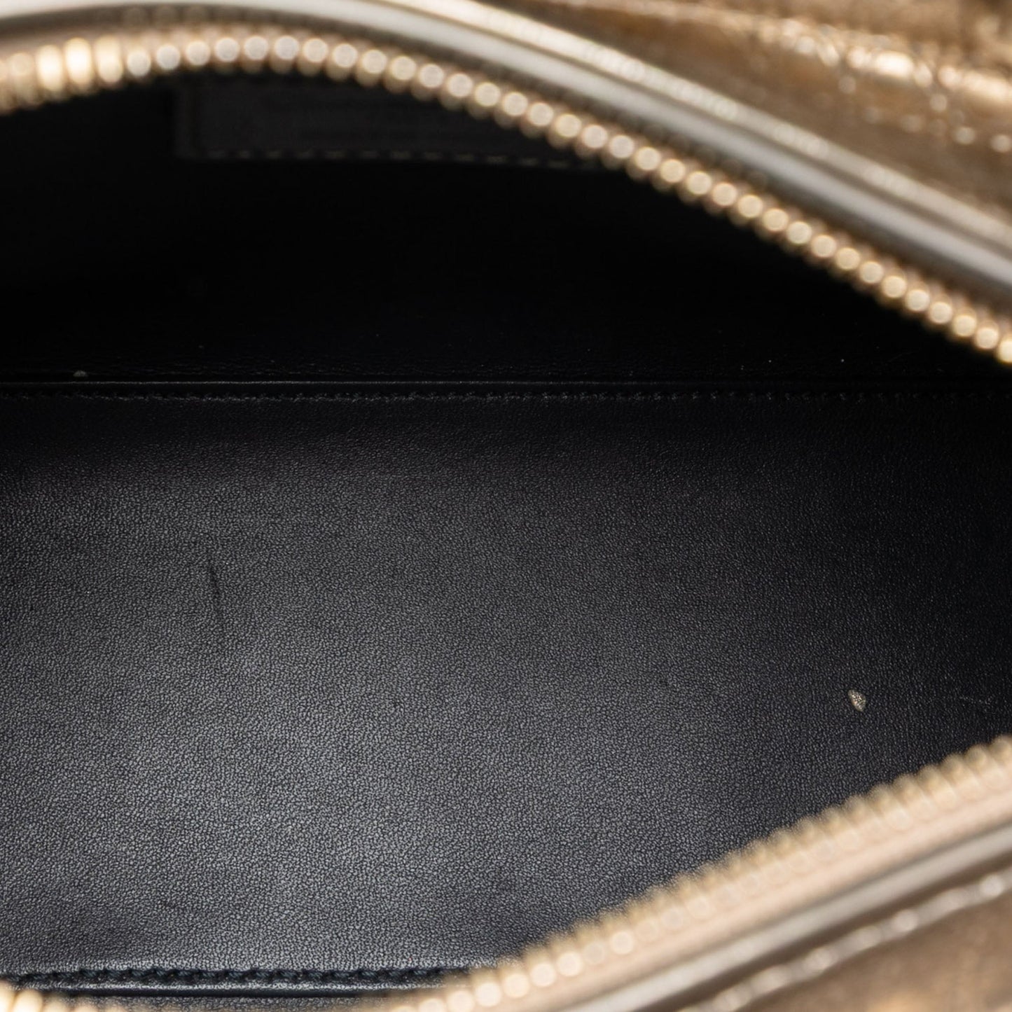 Dior Medium Metallic Patent Microcannage Lady Dior