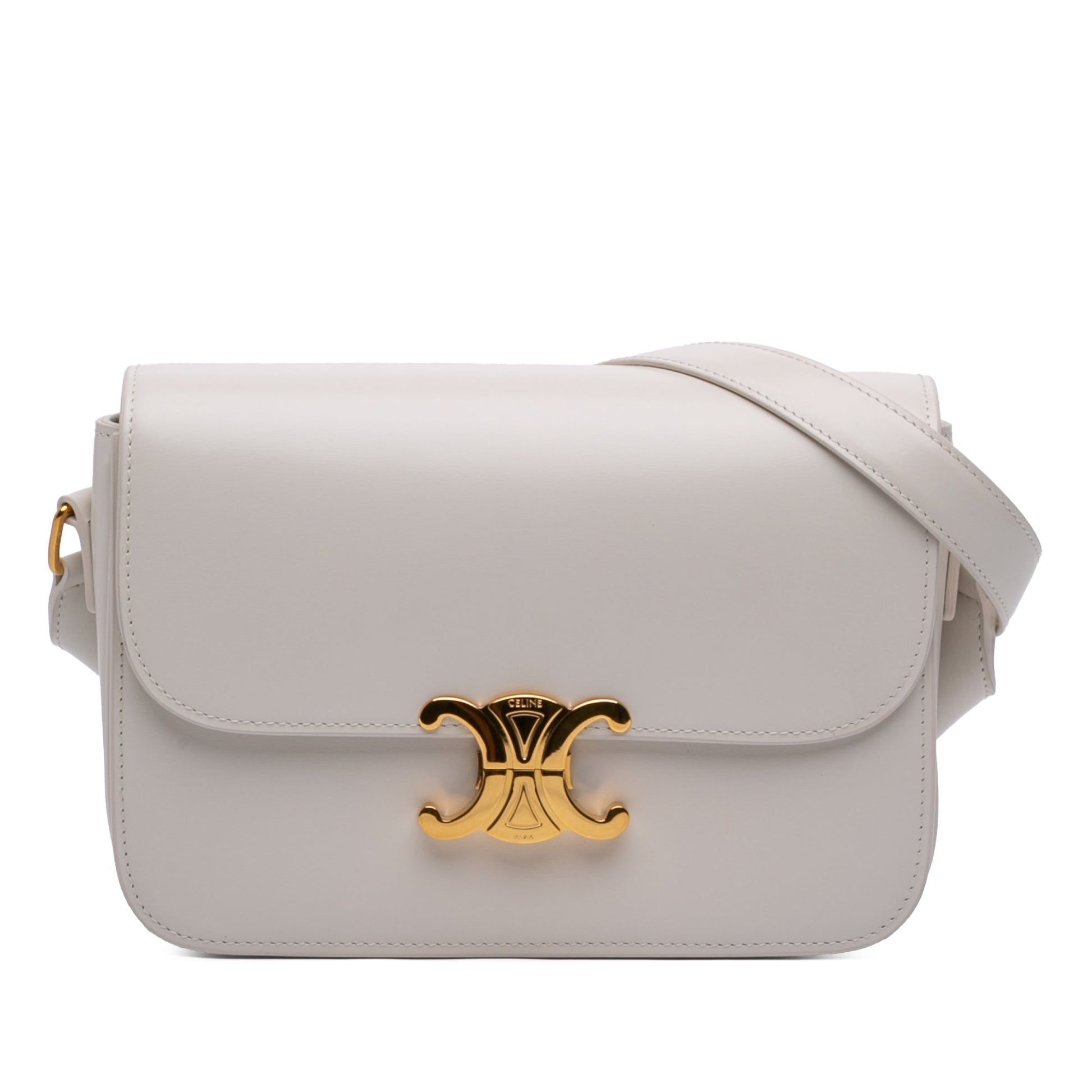 Celine Classique Shiny Calfskin Triomphe Crossbody