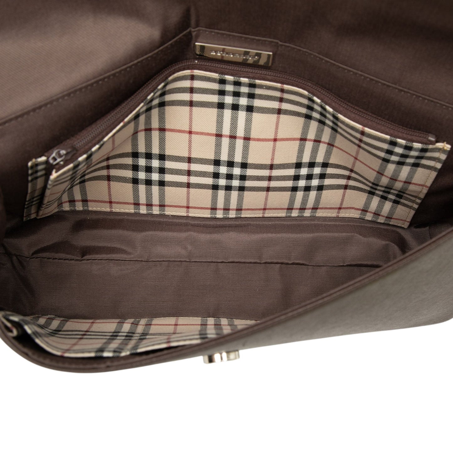 Burberry Leather Flap Shoulder Bag