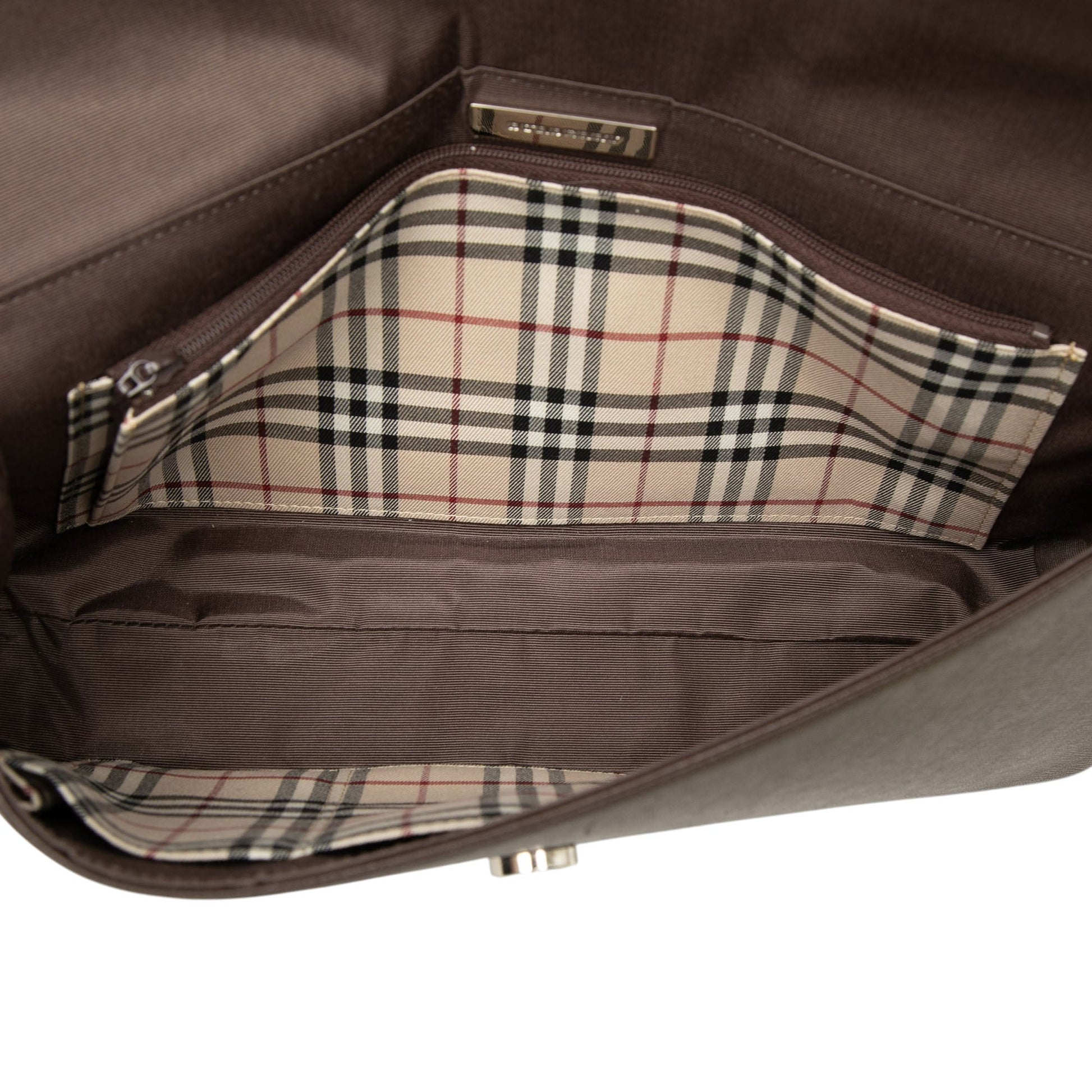 Burberry Leather Flap Shoulder Bag