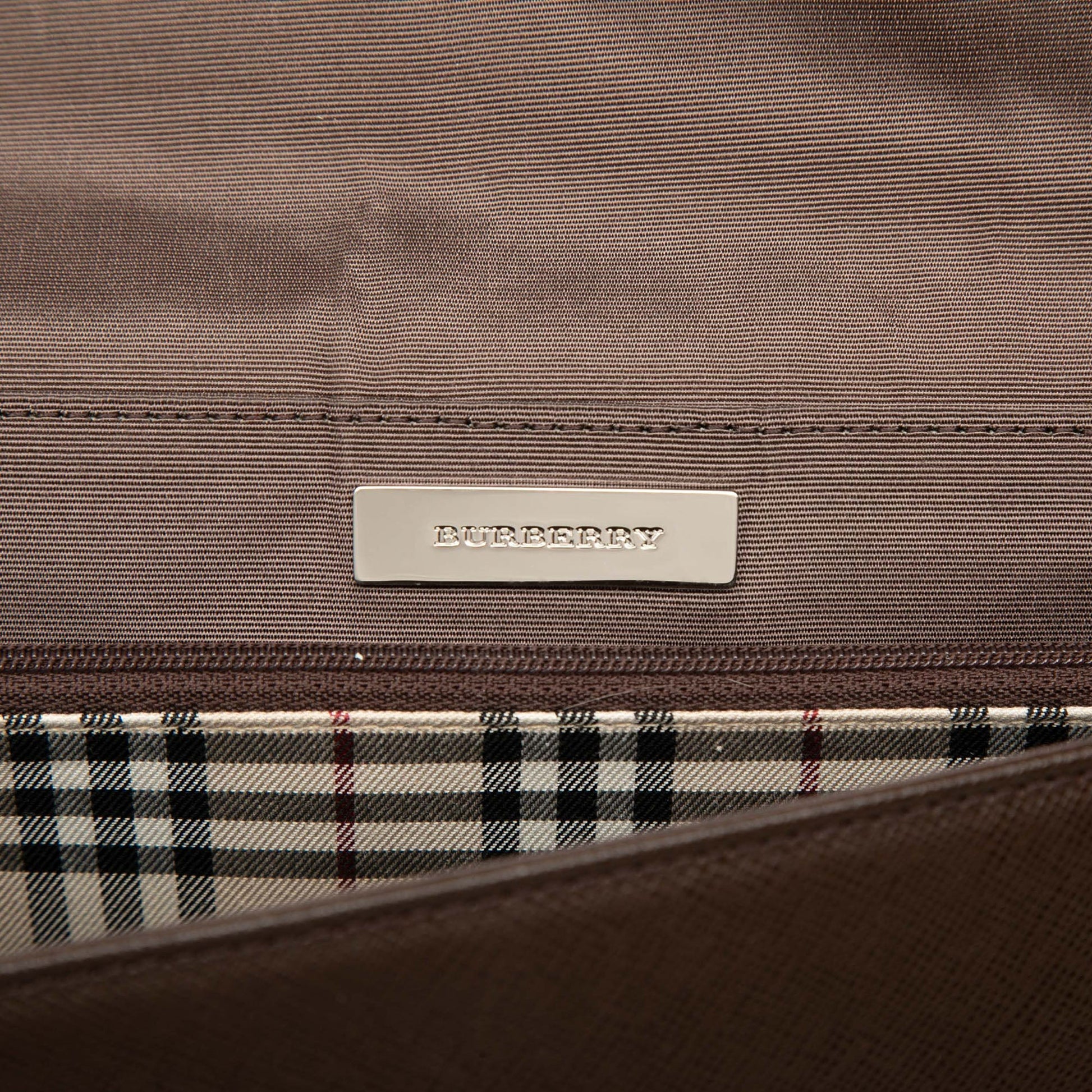 Burberry Leather Flap Shoulder Bag