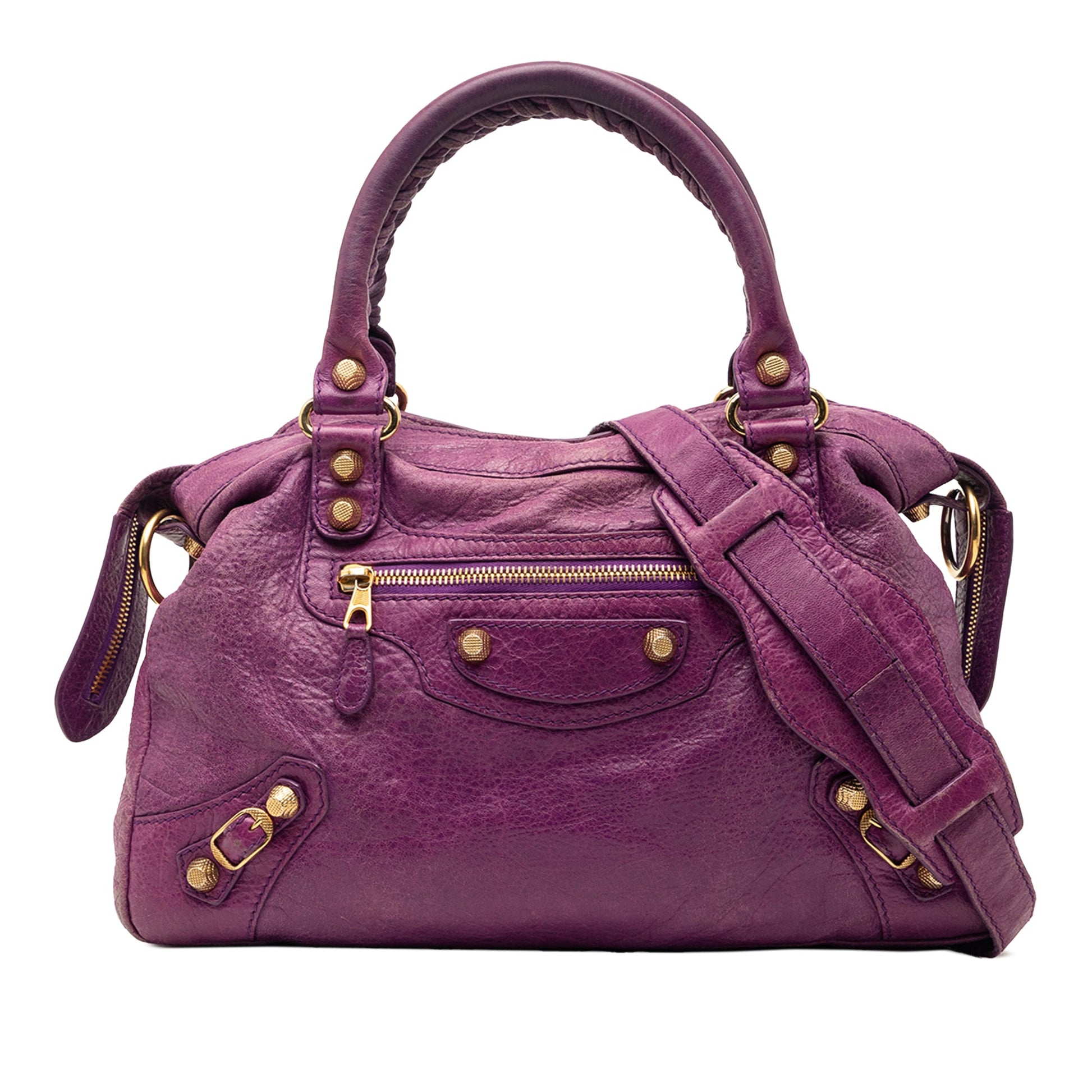Lambskin Motocross Giant 12 Town Satchel