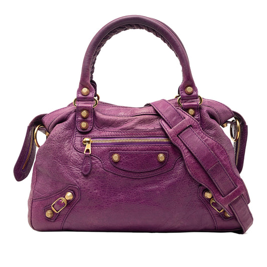 Lambskin Motocross Giant 12 Town Satchel
