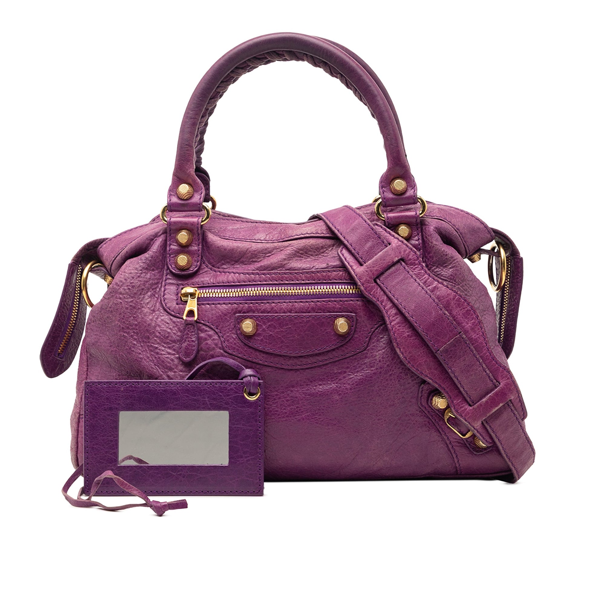 Lambskin Motocross Giant 12 Town Satchel