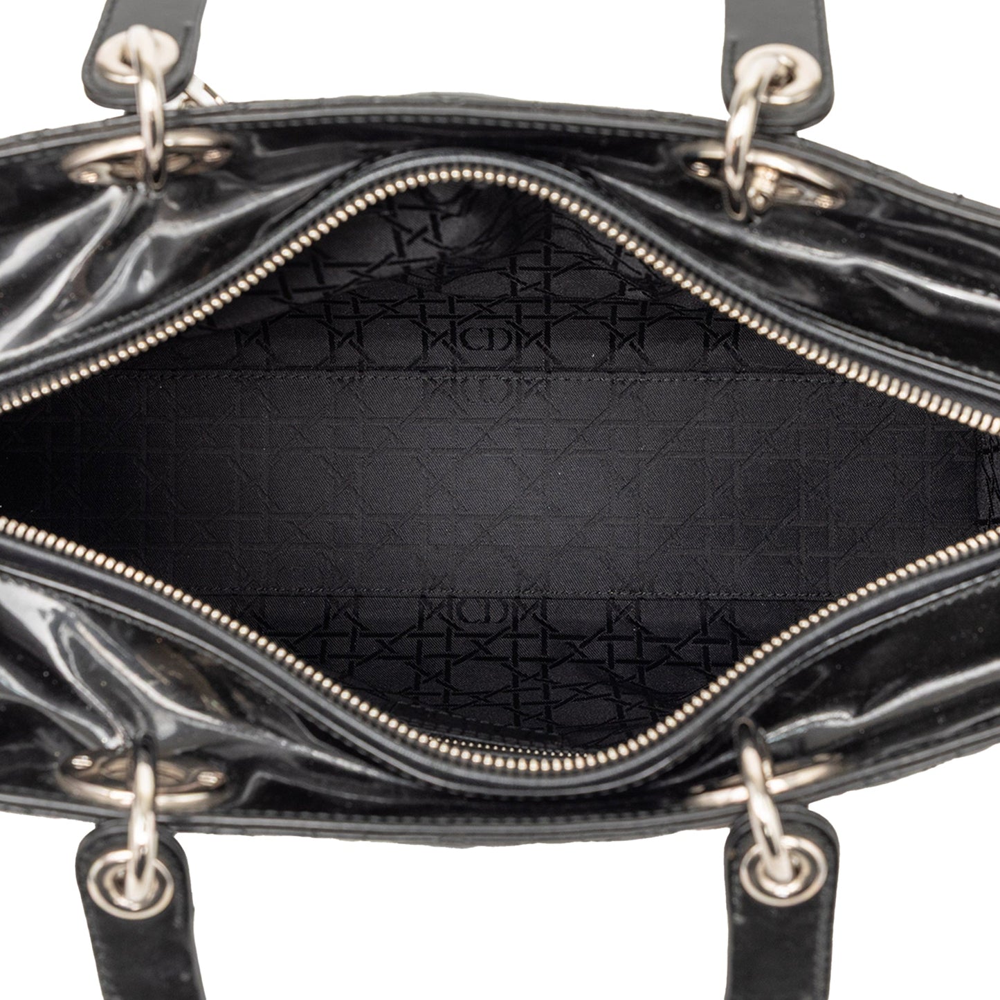 Dior Large Patent Cannage Lady Dior