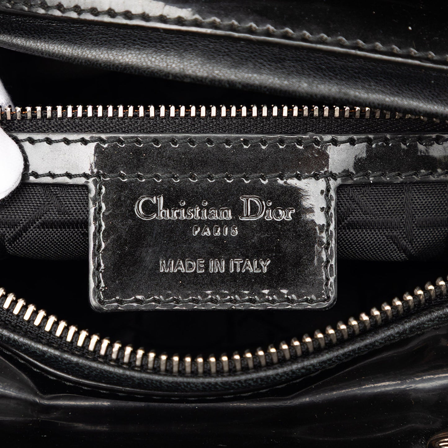Dior Large Patent Cannage Lady Dior