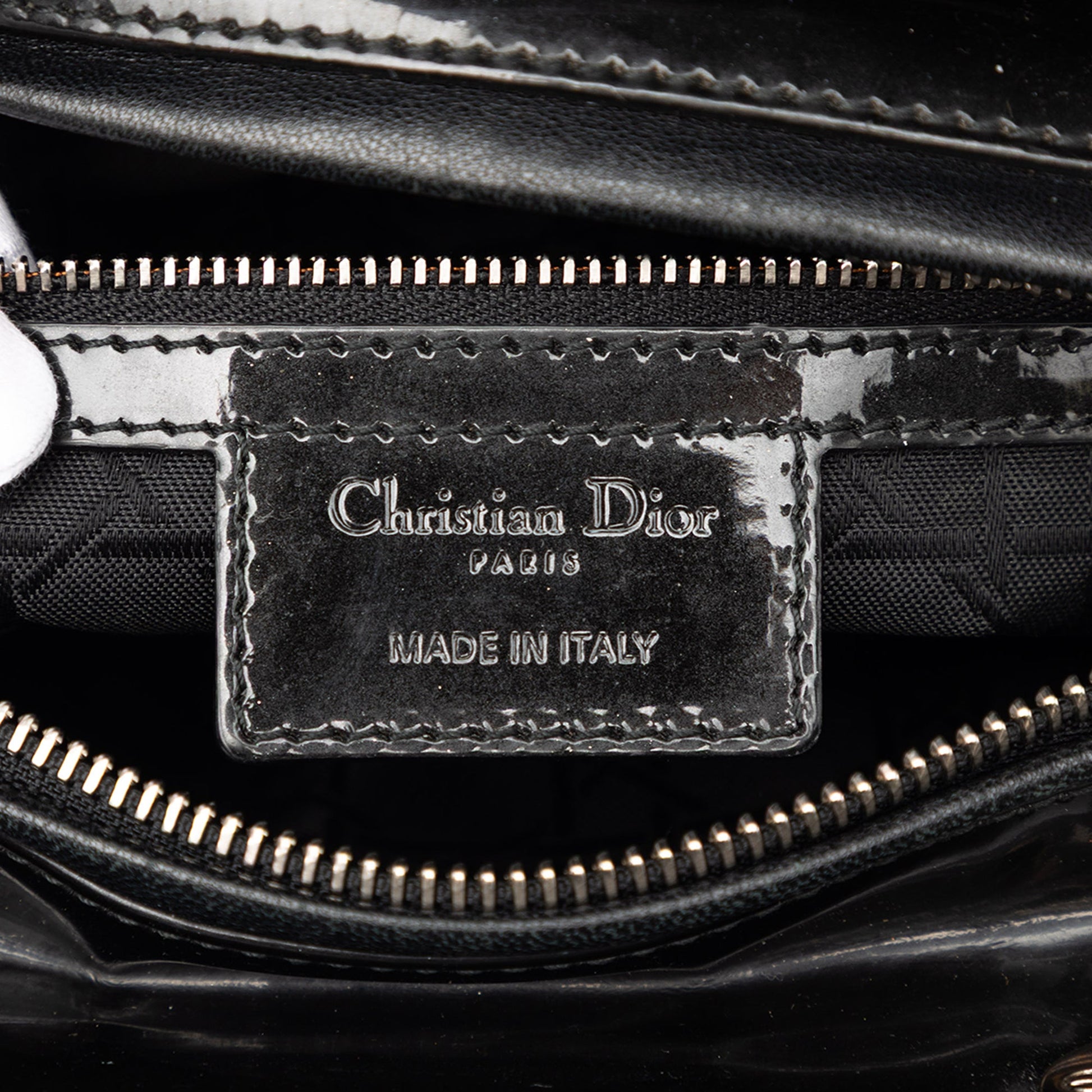 Dior Large Patent Cannage Lady Dior