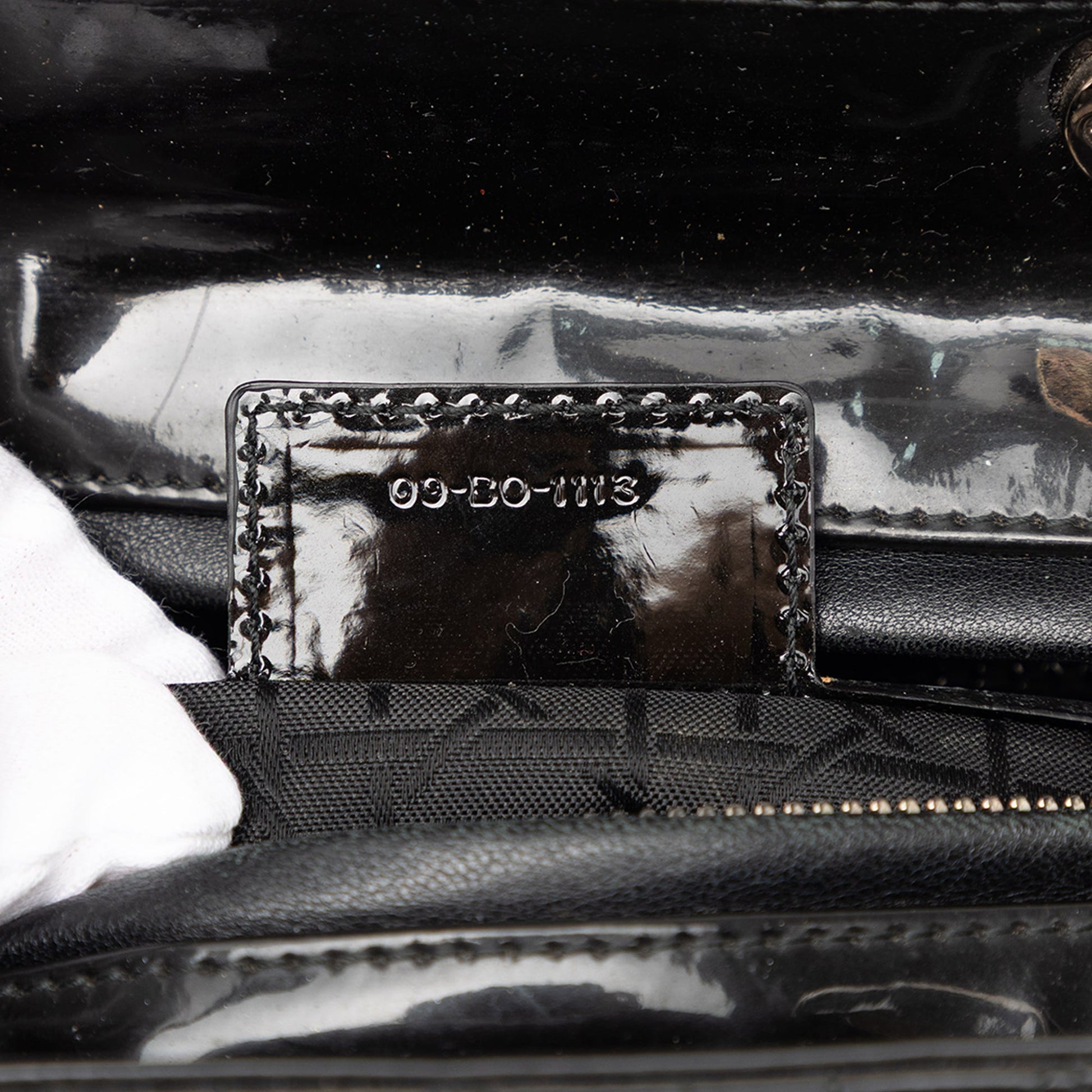 Dior Large Patent Cannage Lady Dior