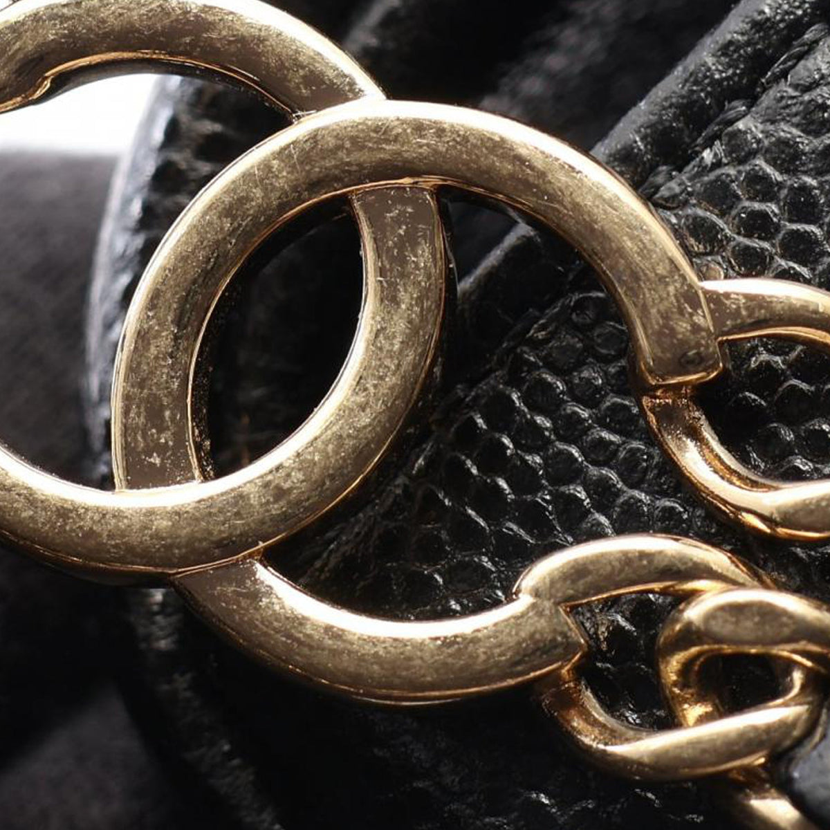 Chanel Mini CC Quilted Caviar Chain Around Flap — Black