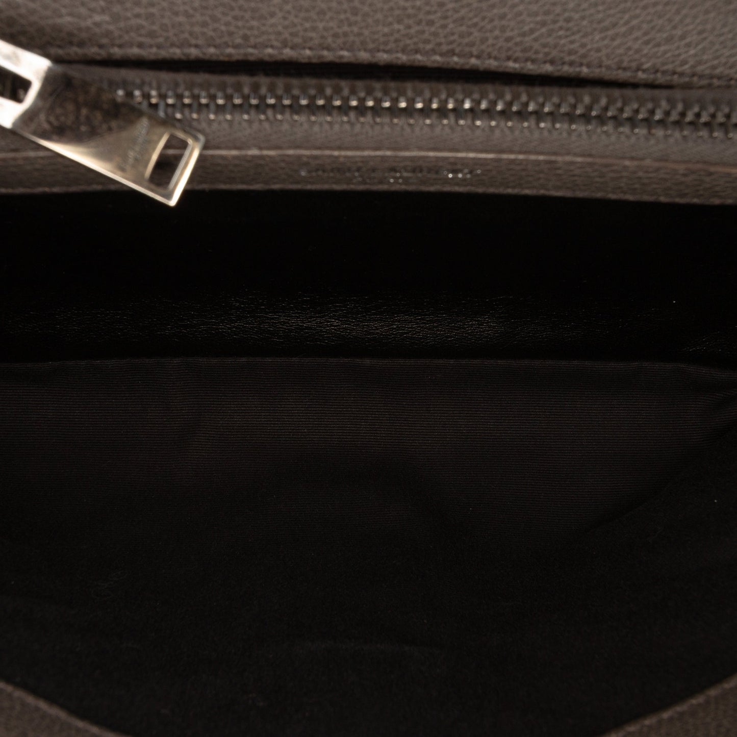 Saint Laurent Medium Chevron Sheepskin Monogram College Satchel