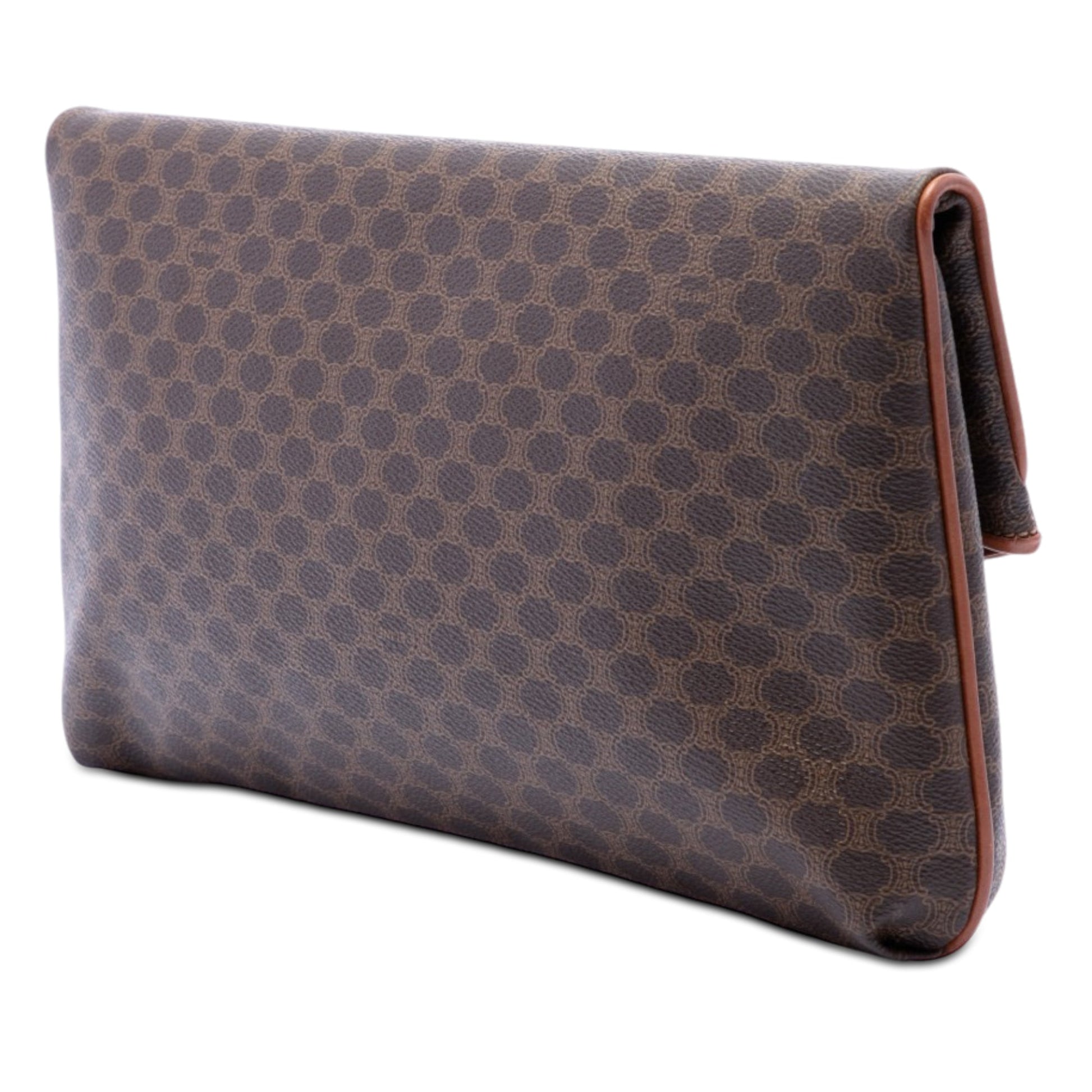Celine Macadam Coated Canvas Clutch