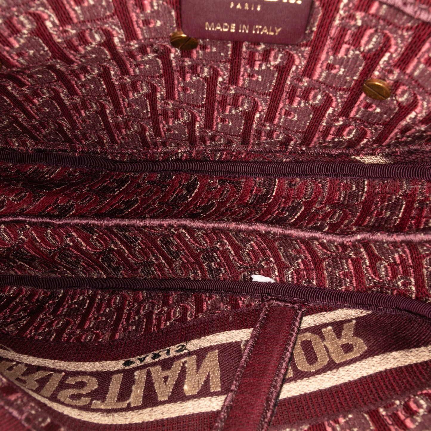 Dior Oblique Velvet Embroidered Saddle Bag