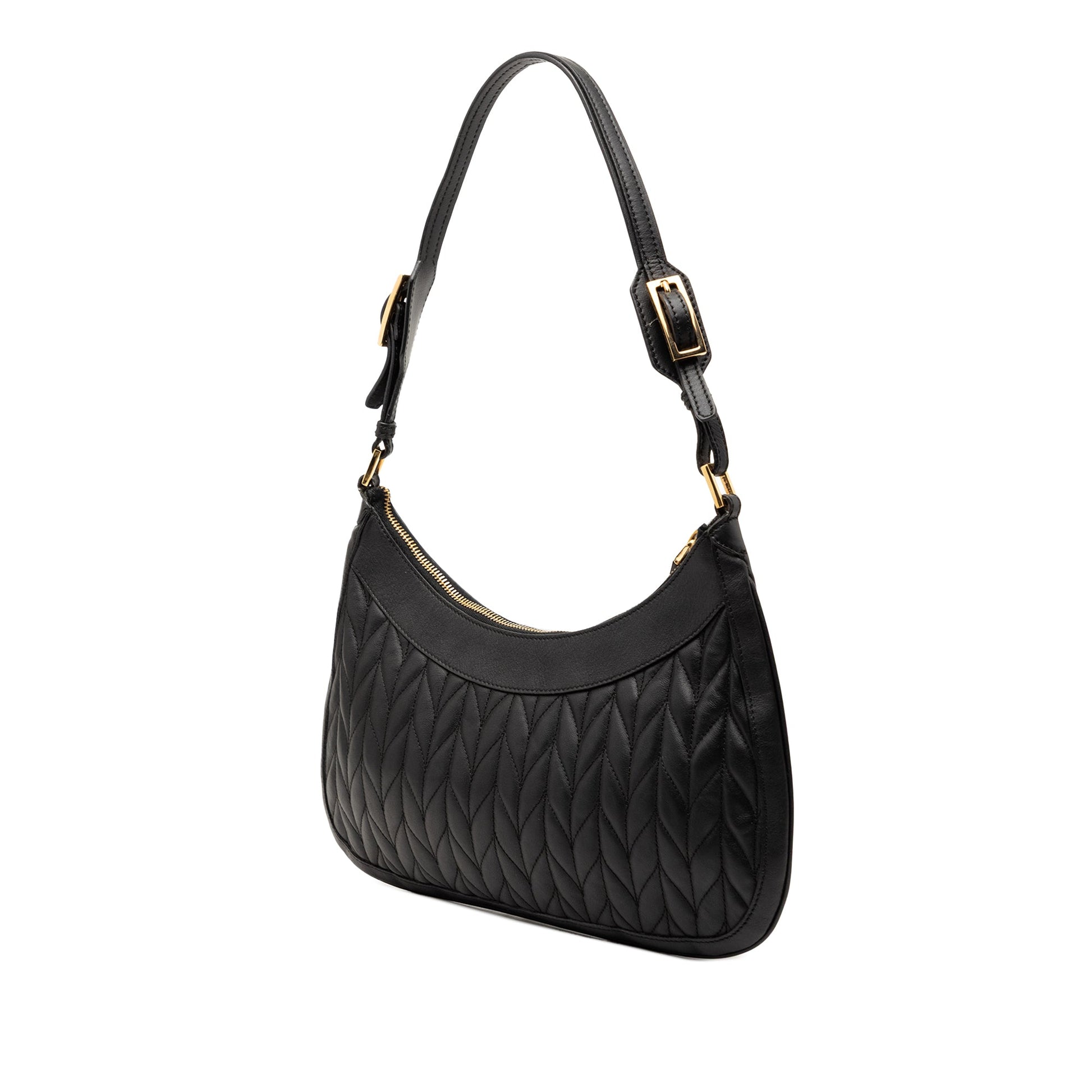 Quilted Calfskin Jackie Shoulder Bag